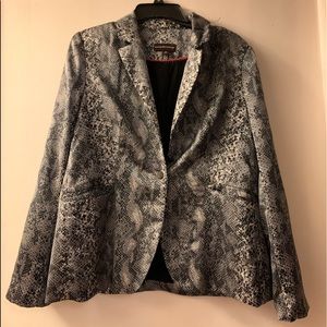 Snake Print Blazer
